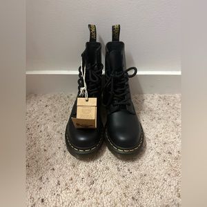 Smooth Black Dr. Marten Boots